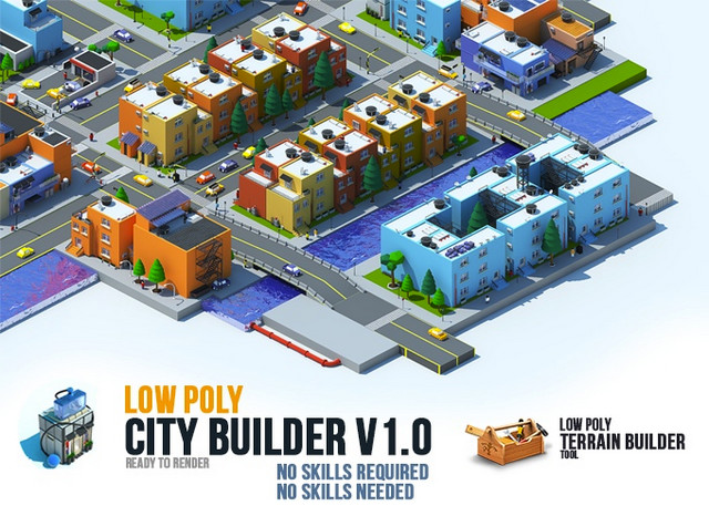 Low Poly City Builder