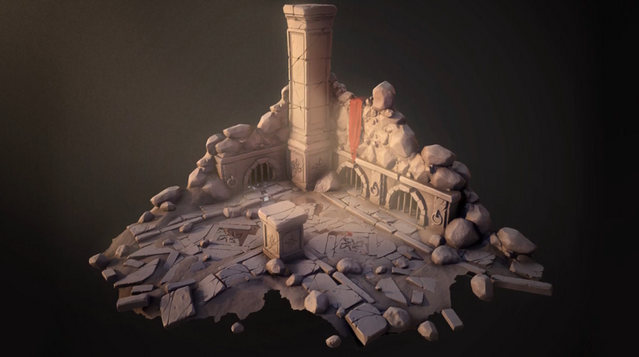 Sculpting a Stylized Game Environment in ZBrush and 3ds Max