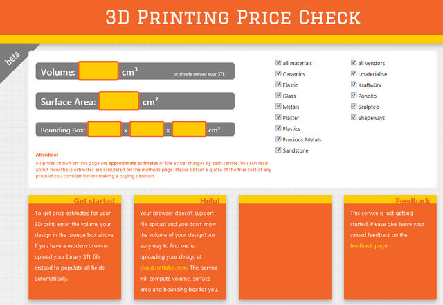 3D Printing Price Check